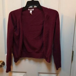Crimson cardigan